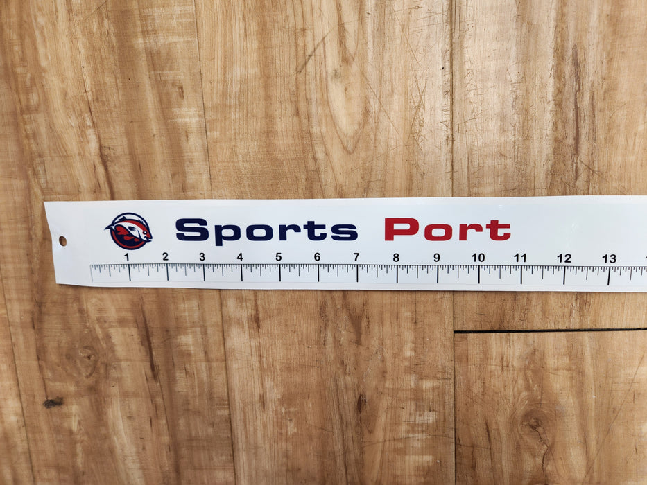 Sports Port 50in Fish Tape Measure Sticker