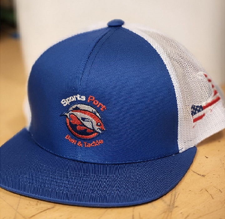 TRUCKER red logo MESH BACK HAT