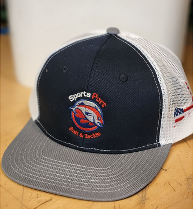 TRUCKER red logo MESH BACK HAT