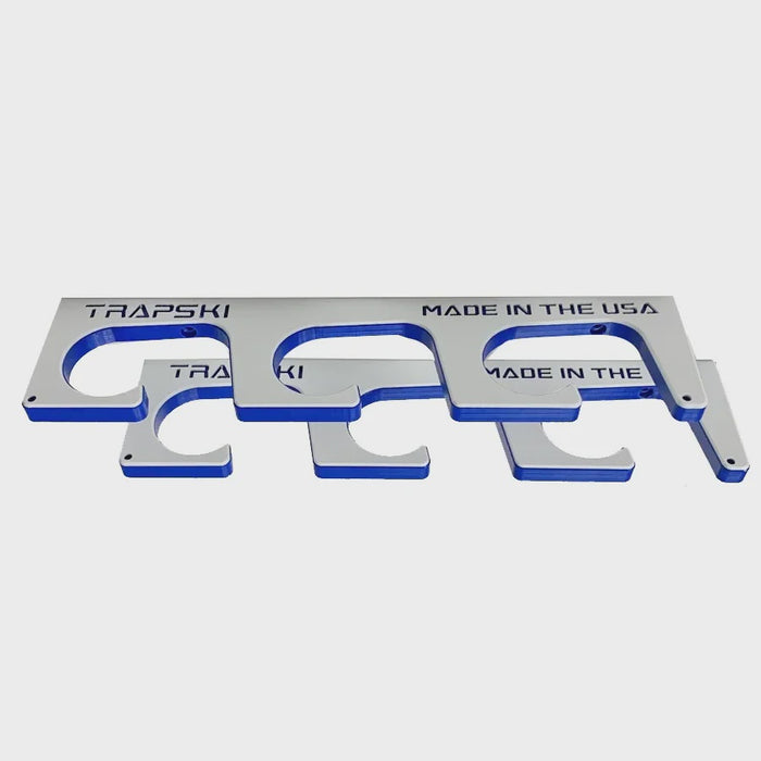 TRAPSKI BLUE-WHITE Fishing Rod/ Pole Holder Rack Organizers / Boat Mounted