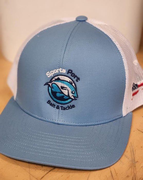 TRUCKER blue logo MESH BACK HAT