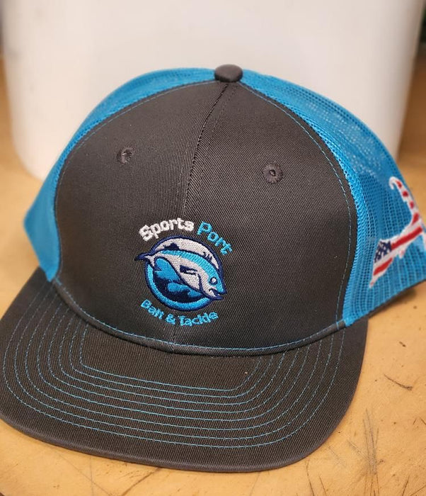 TRUCKER blue logo&MESH BACK HAT