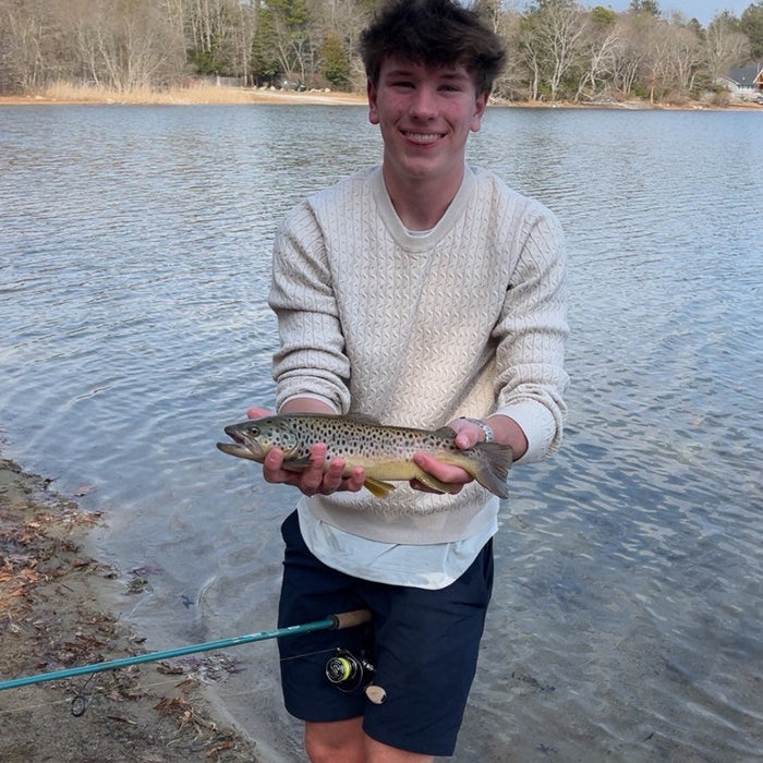 Trout fishing on a Cape Cod pond
