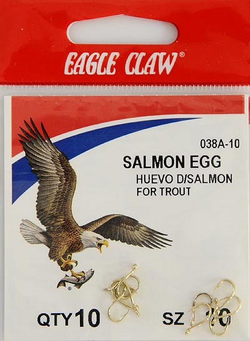 SALMON EGG HOOK (10 hooks/pk)