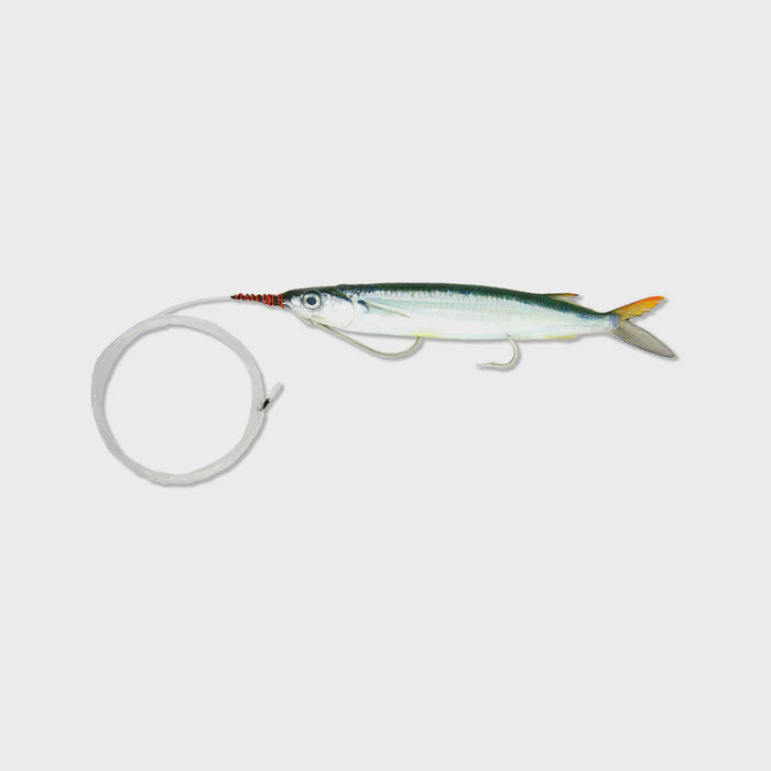 Rigged Medium Ballyhoo (3/pk) Double-Hook with Monofilament Leader