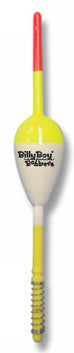 Bobber, Balsa Spring Floats: 7/8" White/Chartreuse